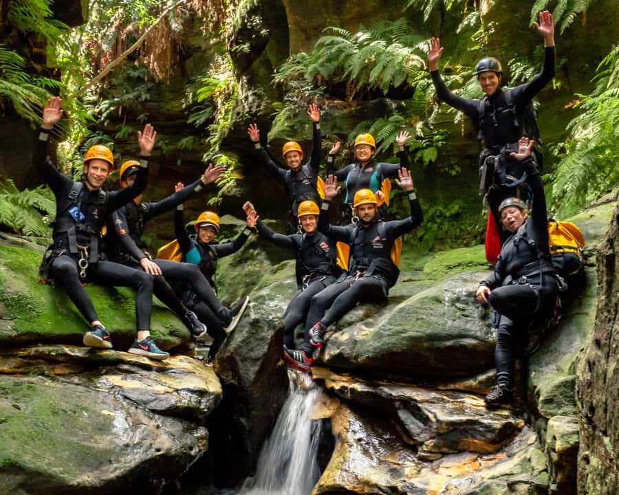 Blue Mountains: Abseiling and Canyoning Experience - Lunch, then a forest walk into the slot canyon