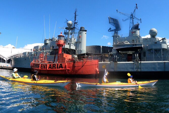 Darling Harbour Explorer - Sea Kayaking Tour - HMAS Vampire, Advance, and Onslow: why close-up matters