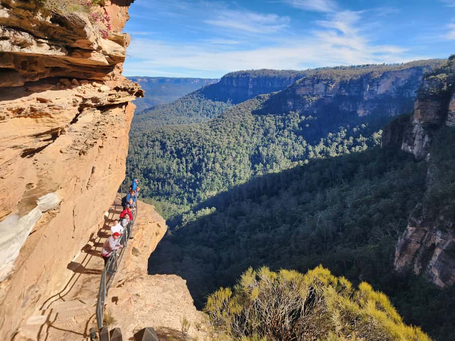 From Sydney: Blue Mountains Tour with Waterfall Walk & Lunch - Three Sisters in Katoomba: views plus a story