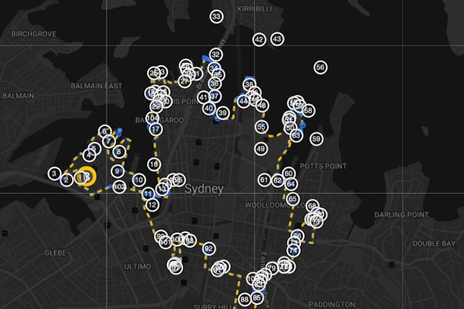 Guided Electric Bike Tour of Sydney with Bluetooth helmets - Darling Harbour and Cockle Bay Wharf: where the city goes to eat