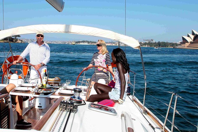 Luxury Sailing Cruise on Sydney Harbour with Lunch - Under the bridge and past the Rocks: Opera House photos, plus real context