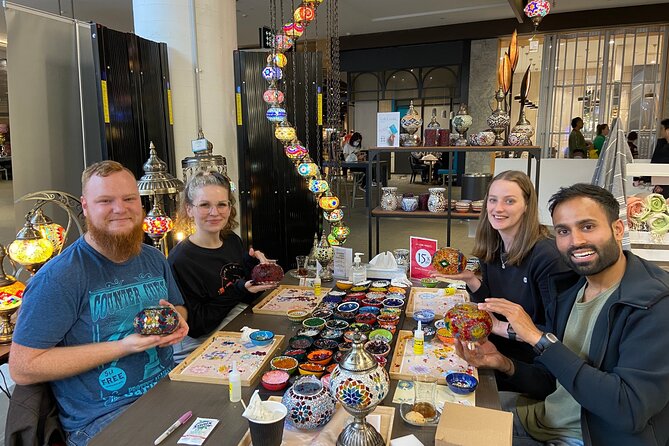 Mosaic Art Classes Sydney: Turkish Lamp Workshop - Plastering at home, or paying the studio to do it