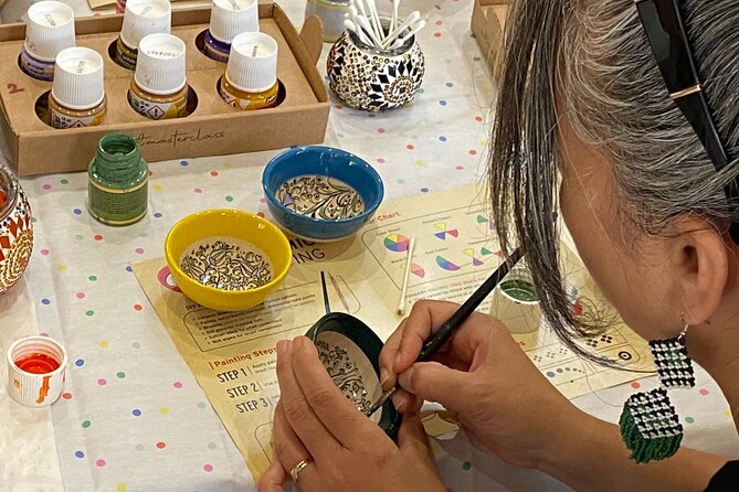 Paint and Sip Classes Sydney: Ceramic Plates & Bowls - Food and Tea: Coffee, Apple Tea, and Turkish Delights