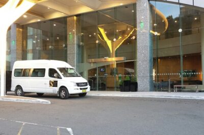 Sydney Airport to Sydney CBD shared ride seat in vehicle shuttle transfer - Where You Actually Meet the Shuttle at Sydney Airport