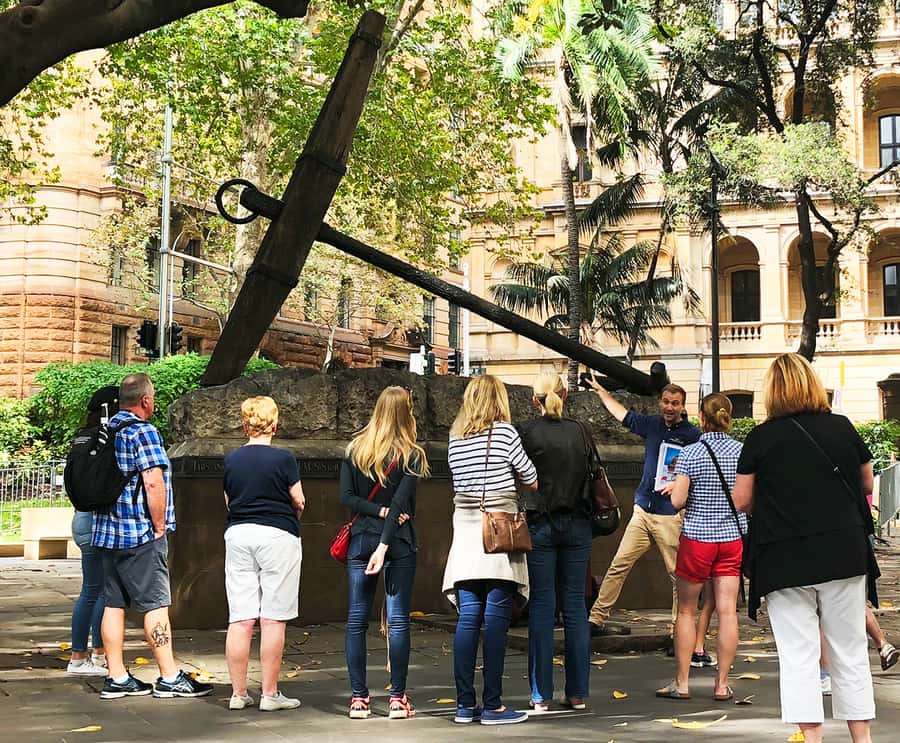 Sydney Convicts, History & The Rocks 2.5-Hour Walking Tour - Macquarie Place Park: history explained like it’s happening now