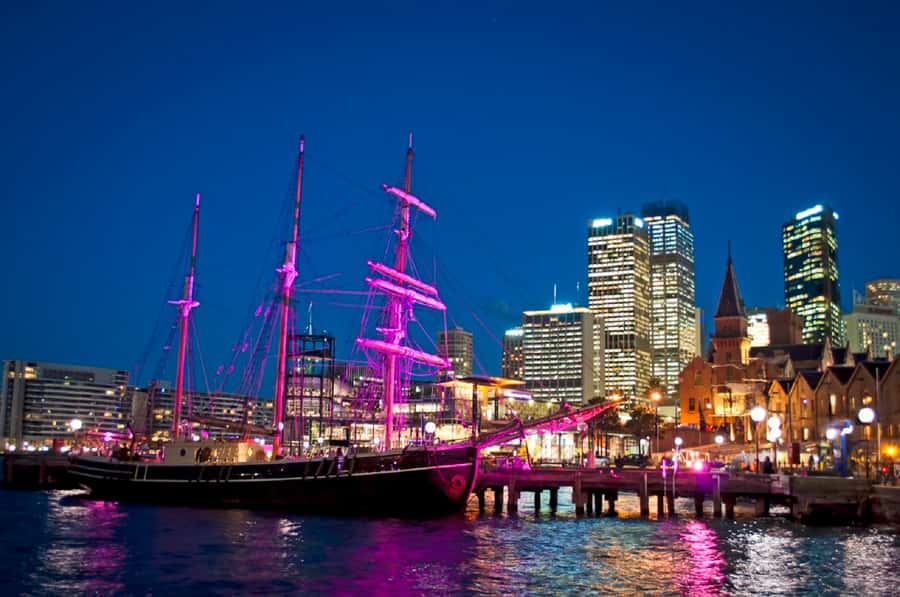 Sydney Harbour: Tall Ship Vivid Dinner Cruise - Key Points at a Glance