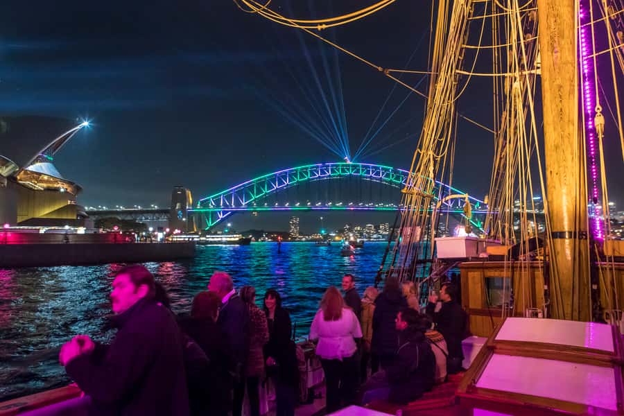 Sydney Harbour: Tall Ship Vivid Dinner Cruise - Value for $65: What You’re Really Paying For