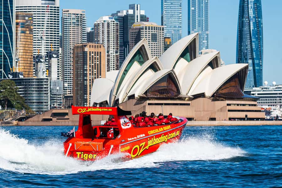 Sydney: Jet Boat Adventure Ride from Circular Quay - Sydney icons from the water: Opera House, Bridge, Fort Denison, and more