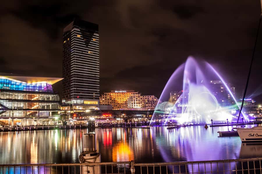Sydney: Vivid Festival of Light Harbor Cruise with Dinner - King Street Wharf 6 and the right ship: where you actually start